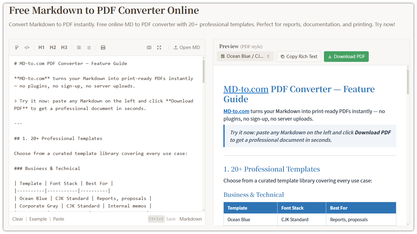 The Best Way to Convert Markdown to PDF in 2026: No Signups, No Hassle