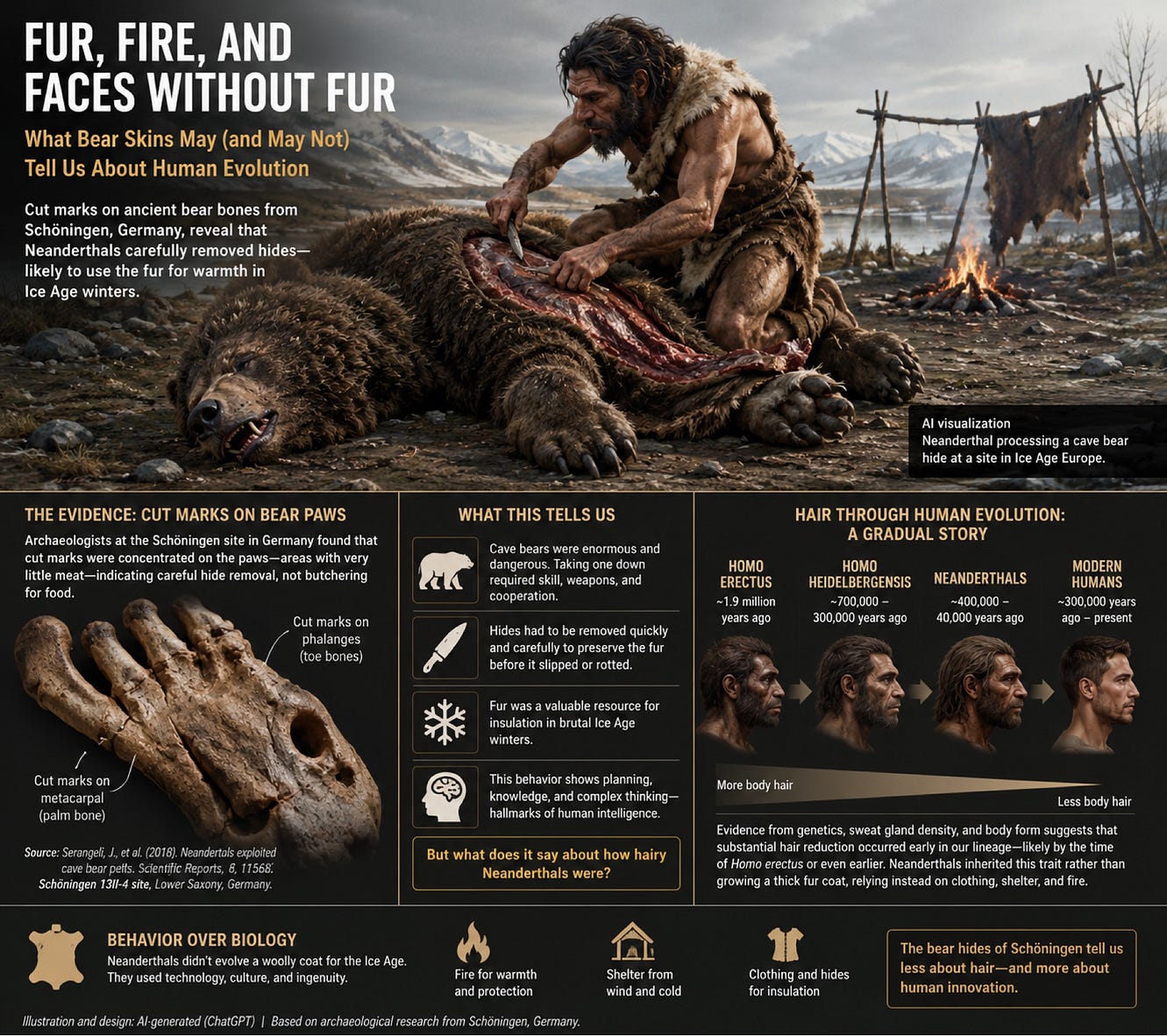 Fur, Fire, and Faces Without Fur: What Bear Skins May (and May Not) Tell Us About Human Evolution