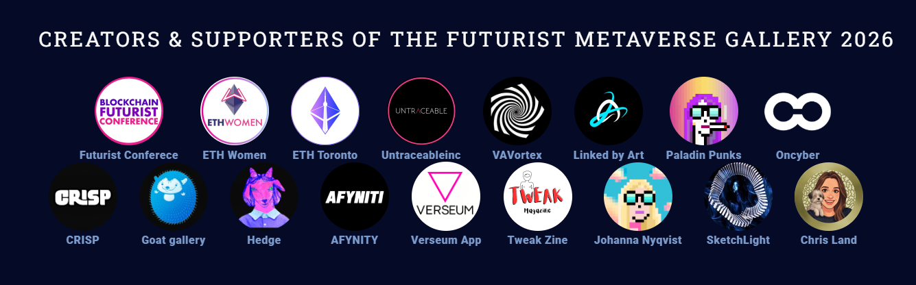 Partners for the official Metaverse Gallery for the Futurist Conference 21–22 July 2026