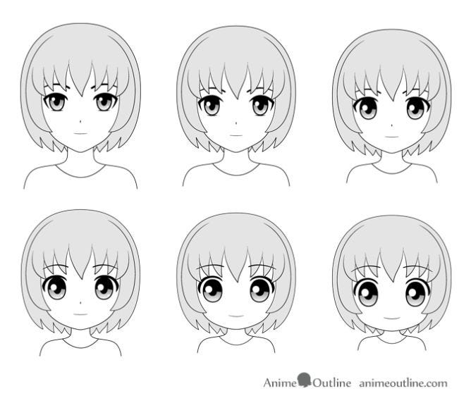 How to Draw Excited Anime or Manga Eyes - AnimeOutline