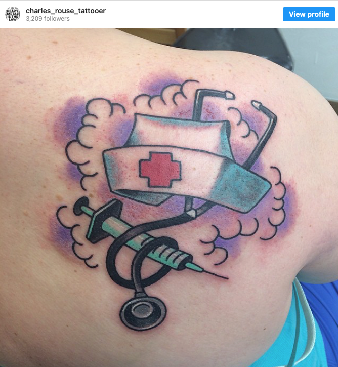 Pin by Ned Ryerson on Tatty Toos  Traditional tattoo nurse Nurse tattoo  Tattoo illustration