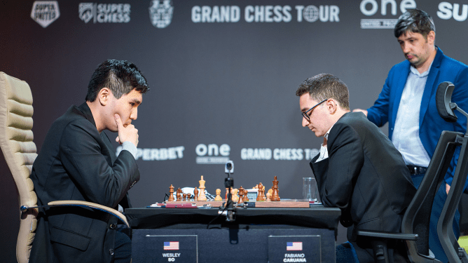 Caruana Leads Superbet Chess Classic Romania at Halfway Point