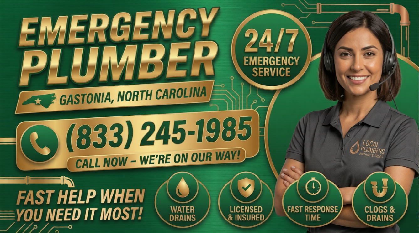 Emergency Plumber Gastonia North Carolina — Common Plumbing Emergencies Homeowners Face