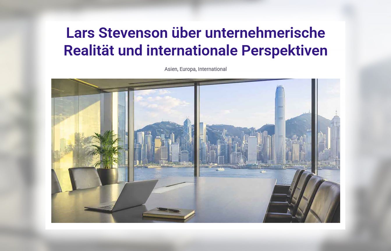 Lars Stevenson Perspektive auf das Unternehmertum (Interview)