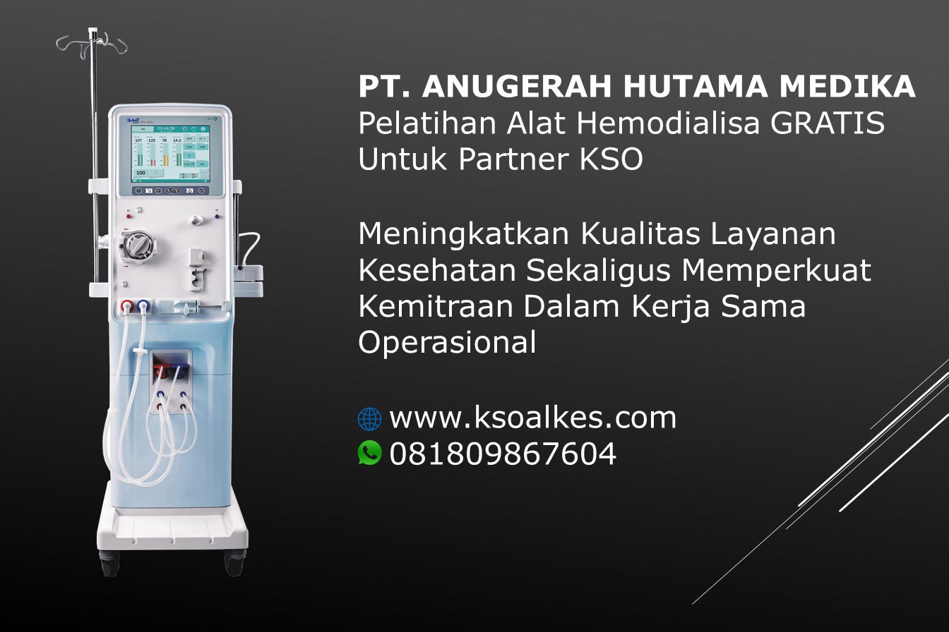 Pelayanan Klinik Nyeri dan Penawaran KSO Alat Hemodialisa dari PT. Anugrah Hutama Medika
