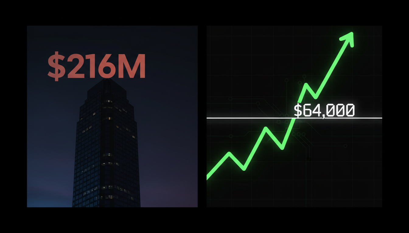 Behind the Rebound: How Bitcoin Absorbed a $216M Institutional Sale to Reclaim $64K