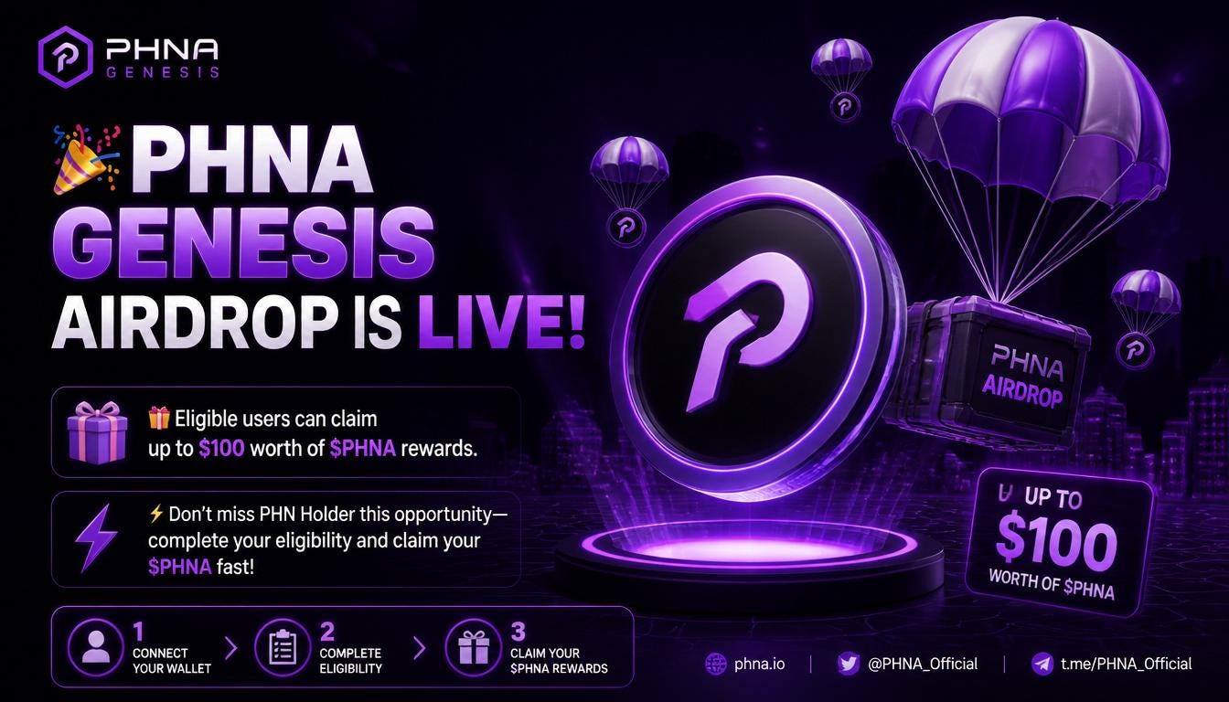 🚨🎉 BREAKING: PHNA Genesis Airdrop is Here! 🔥