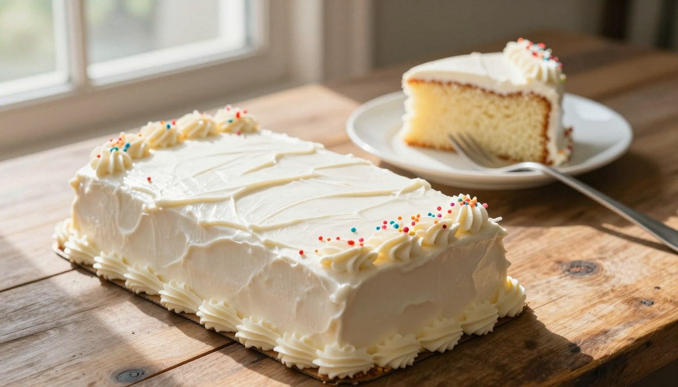 White texas sheet cake — The perfect Dessert for any gathering