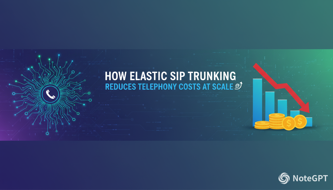 How Elastic SIP Trunking Reduces Telephony Costs at Scale
