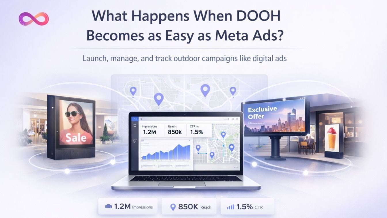 What Happens When Digital Out-of-Home Advertising Becomes as Easy as Meta Ads?