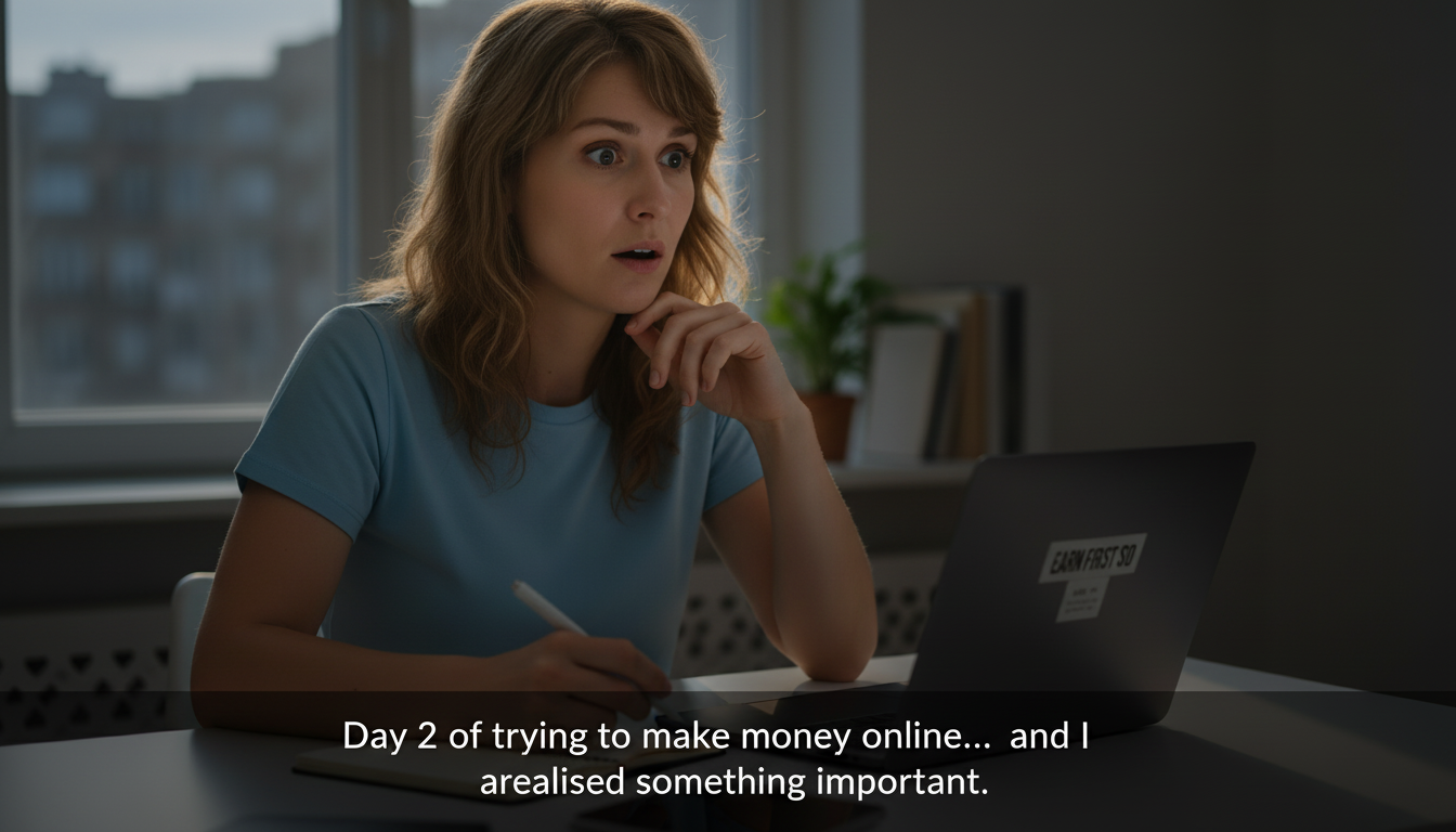 “Day 2: What I Learned Trying to Make Money Online (Beginner Reality)”