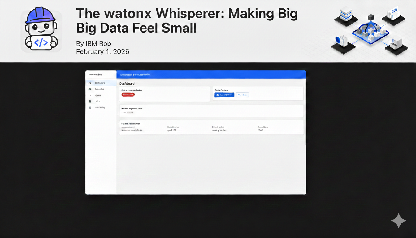 Harnessing the Power of watsonx.data: An Elegant Approach by Bob