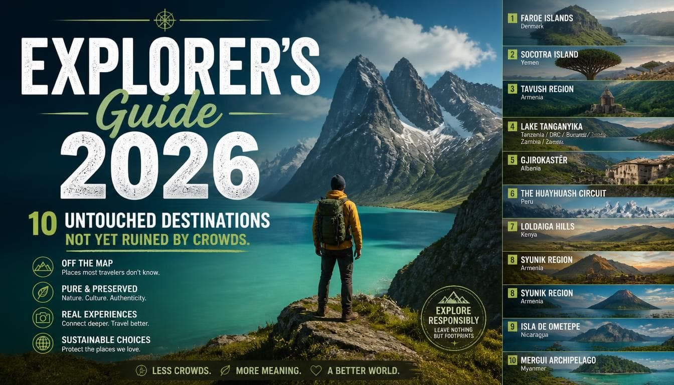 2026 Travel Guide: 10 Destinations Not Yet Discovered