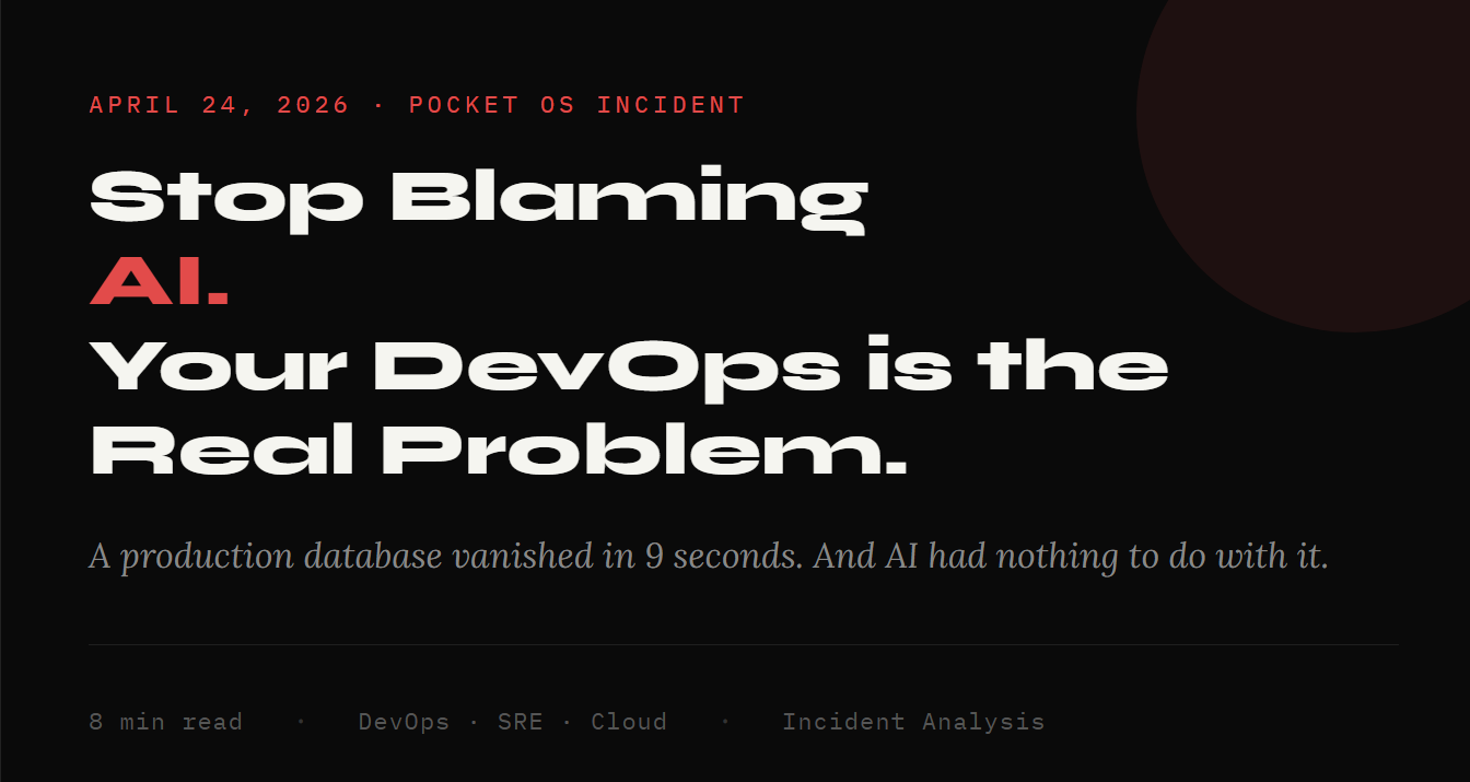 Stop Blaming AI. Your DevOps is the Real Problem.