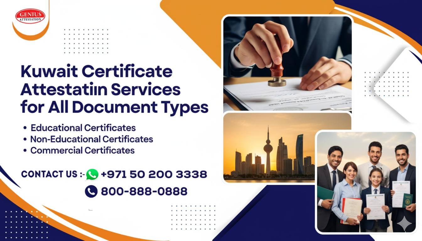 Kuwait Certificate Attestation Services for All Document Types