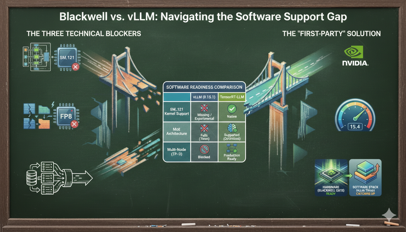 Bleeding Edge or Bleeding Out? The Quest for vLLM on NVIDIA Blackwell