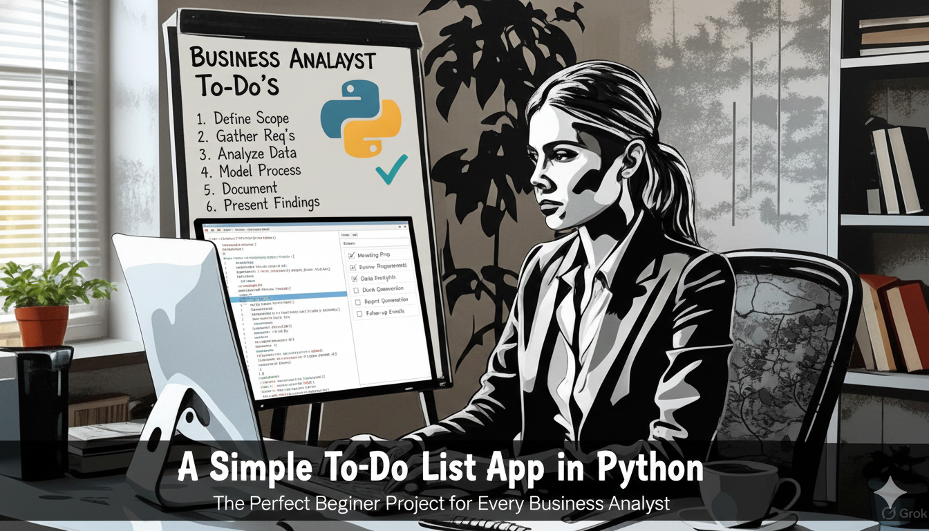 ⭐ “Python Made Simple: Create a Practical To-Do App That Fits Your BA Routine”