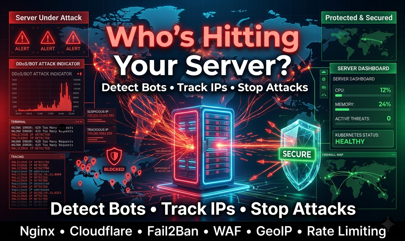 Why Your Server Suddenly Gets High Traffic — Detect Bots, Track IPs & Secure Your Website