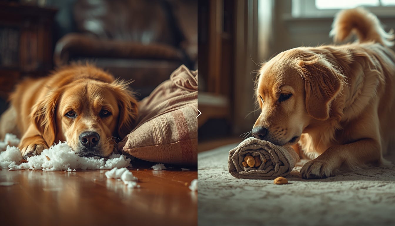I Walked My Golden Retriever 2 Hours a Day. He Still Destroyed the Couch.