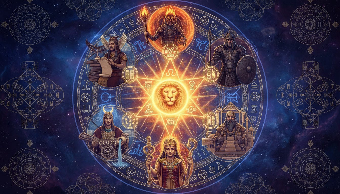 The Sumerian Gods of the Planetary Star: Archetypes, Planets, and Natal Chart Reading