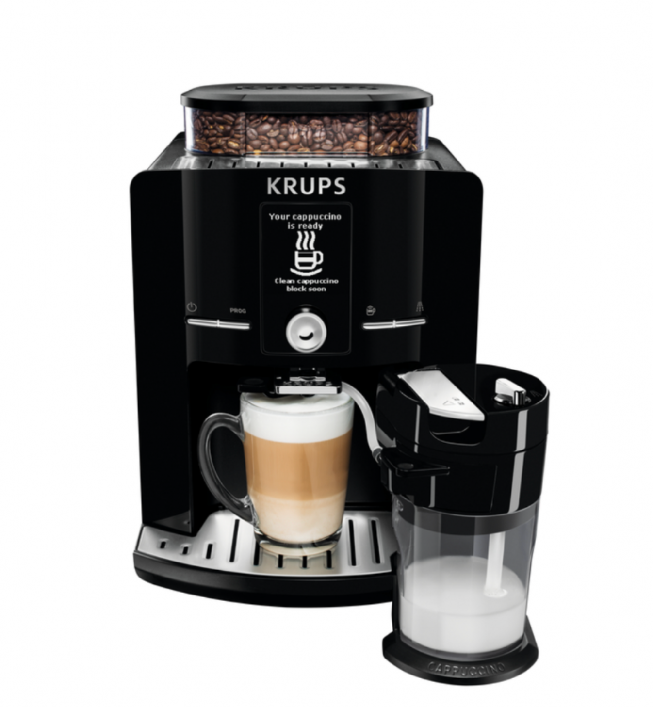 ماكينة صنع القهوة الأوتوماتيكية بالكامل Krups Latt’Espress Quattro Force EA82FE