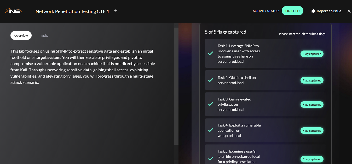 eCPPT INE — Network Penetration Testing CTF 1