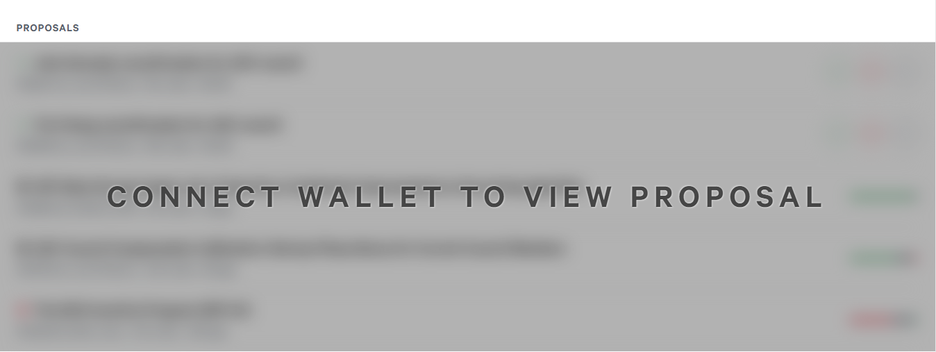 Proposals Section @ Snapshot