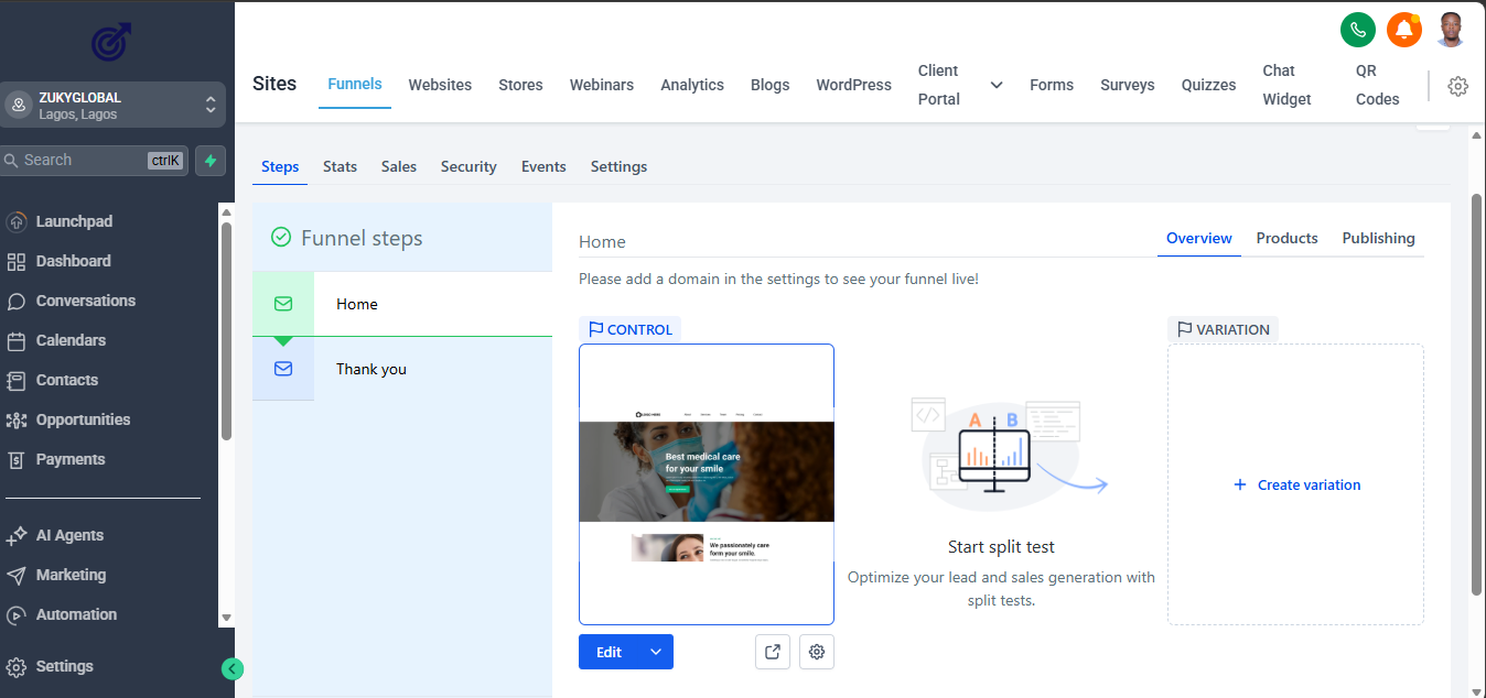 Reactivating Over 1,000 Active Patients With a 5-Day Funnel: A GoHighLevel Build