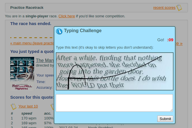 How To Mess With TypeRacer