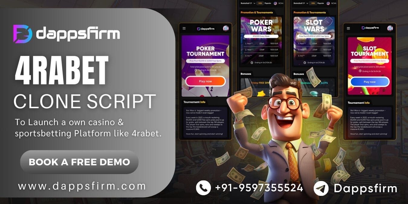 4rabet Clone Script for Building a Scalable and Profitable Online Casino