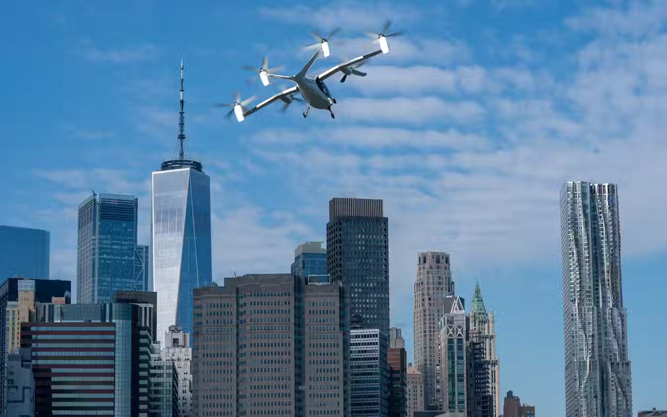 Joby Aviation’s S4 completed the first urban test flight in New York City in 2023. Joby Aviation Photo