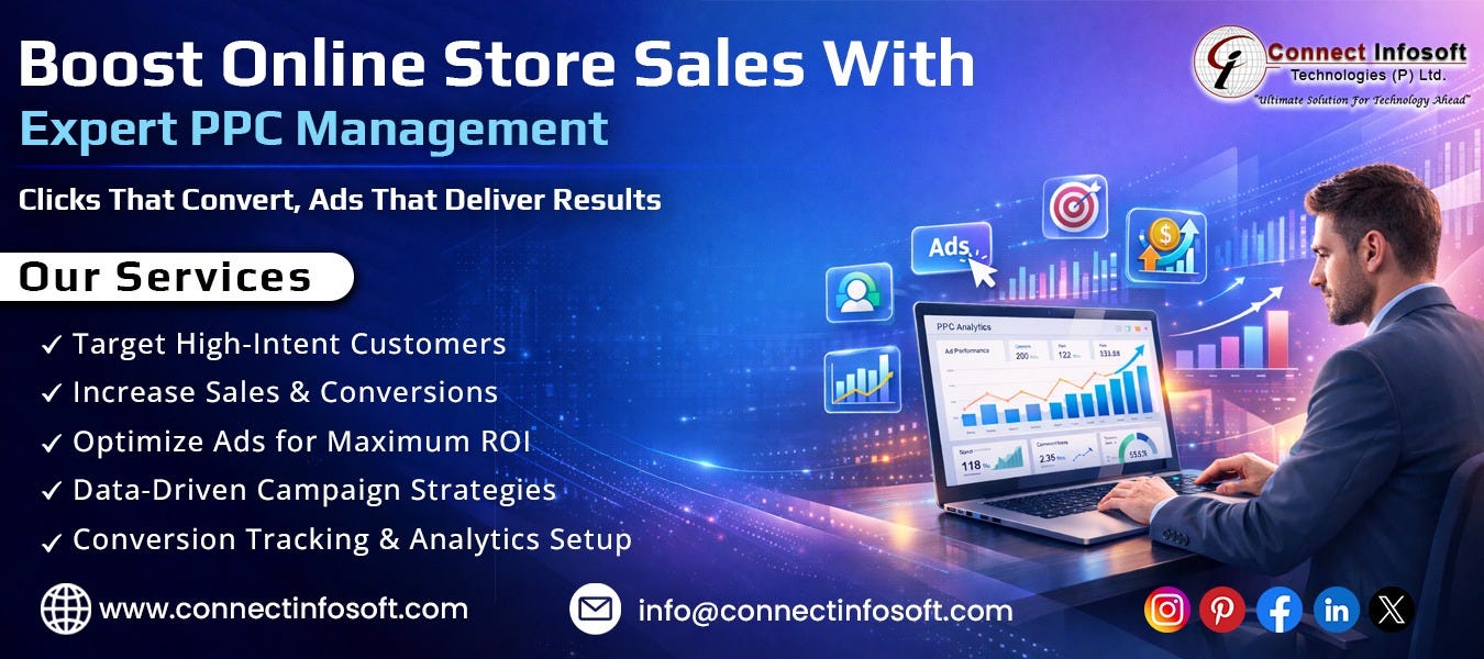 Boost your Online Store Sales with Expert PPC Management | Connect Infosoft
