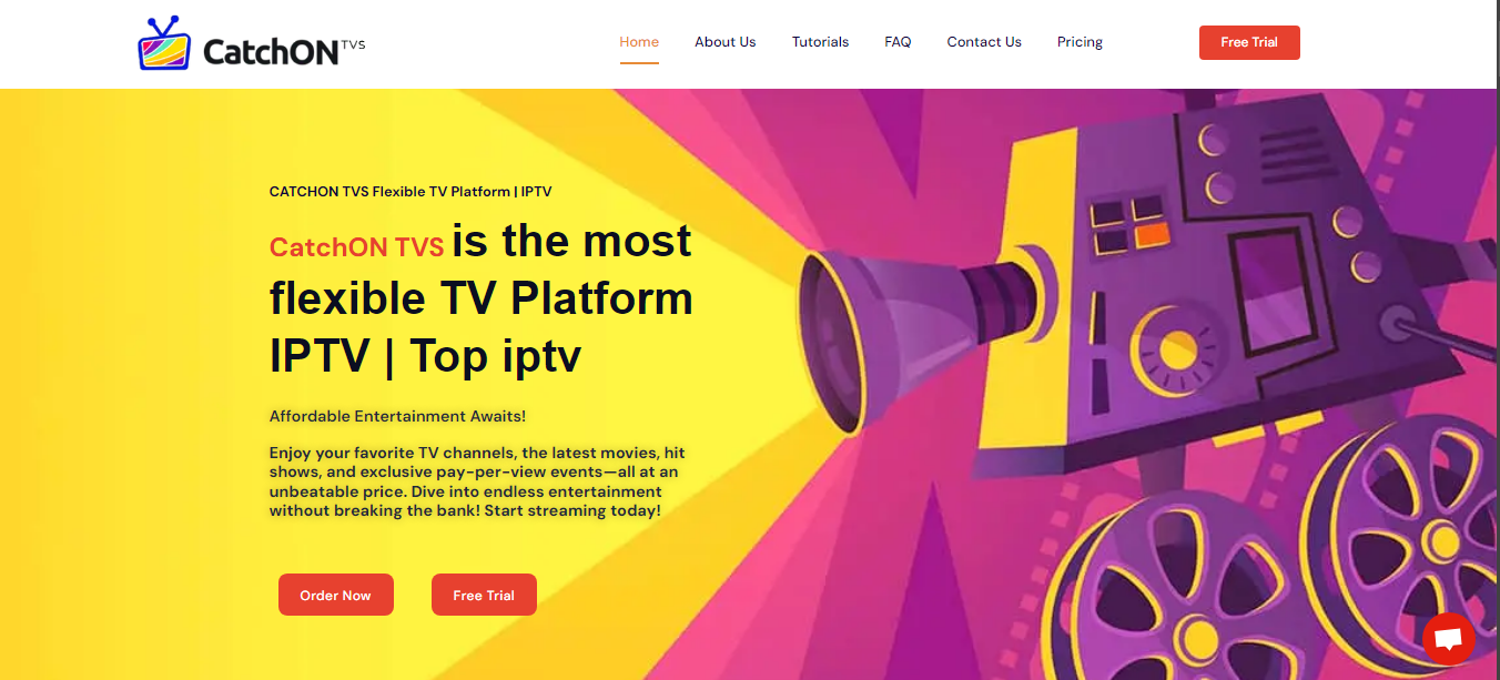 CatchON TVS is the most
flexible TV Platform IPTV