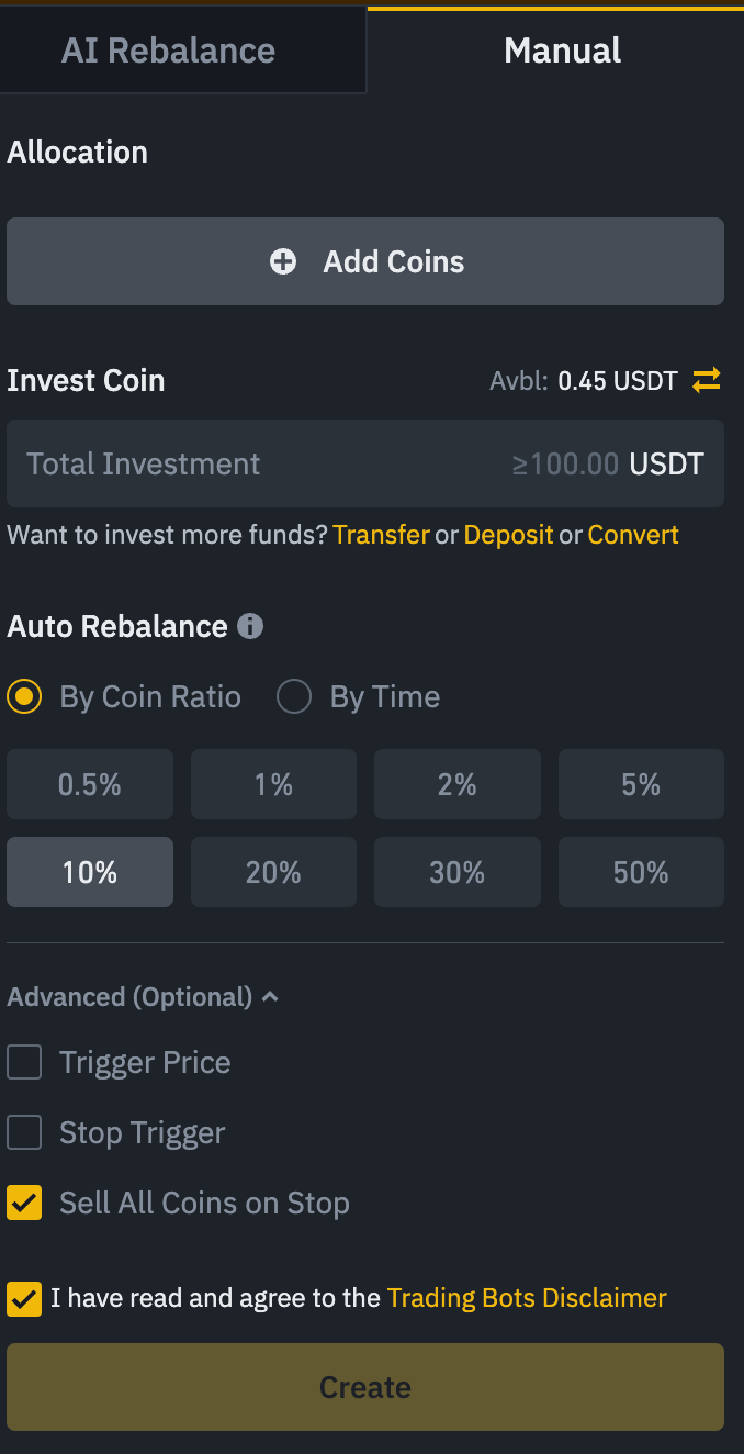 How To Easily Manage Your Crypto Portfolio With The New Binance Rebalancing  Bot | by Cryptonator`s | Medium