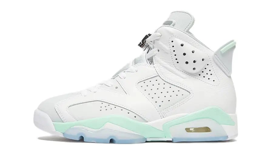 shiny white jordan 1