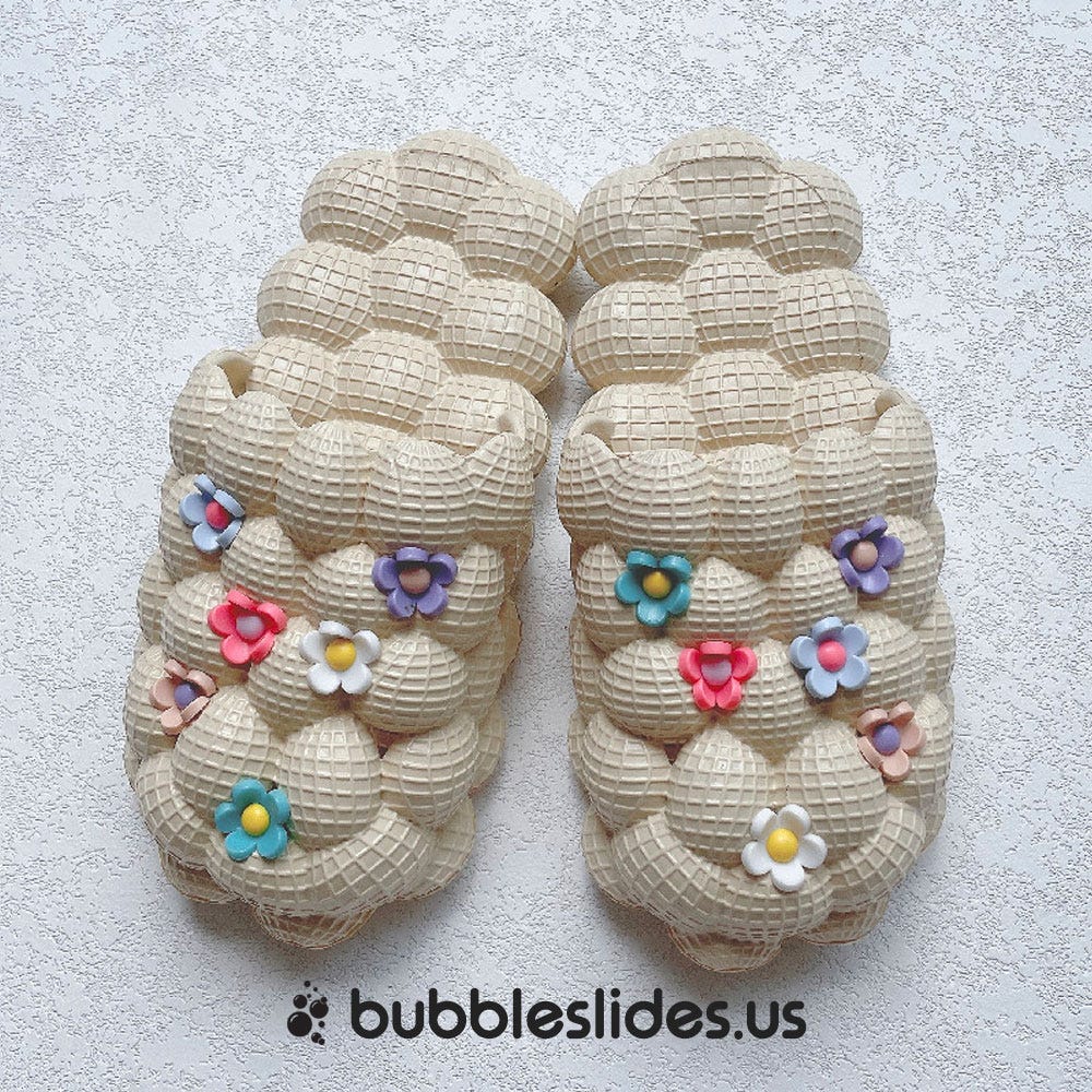 Elevate Every Outfit with the Bubble Slides Custom Pearl Decorated