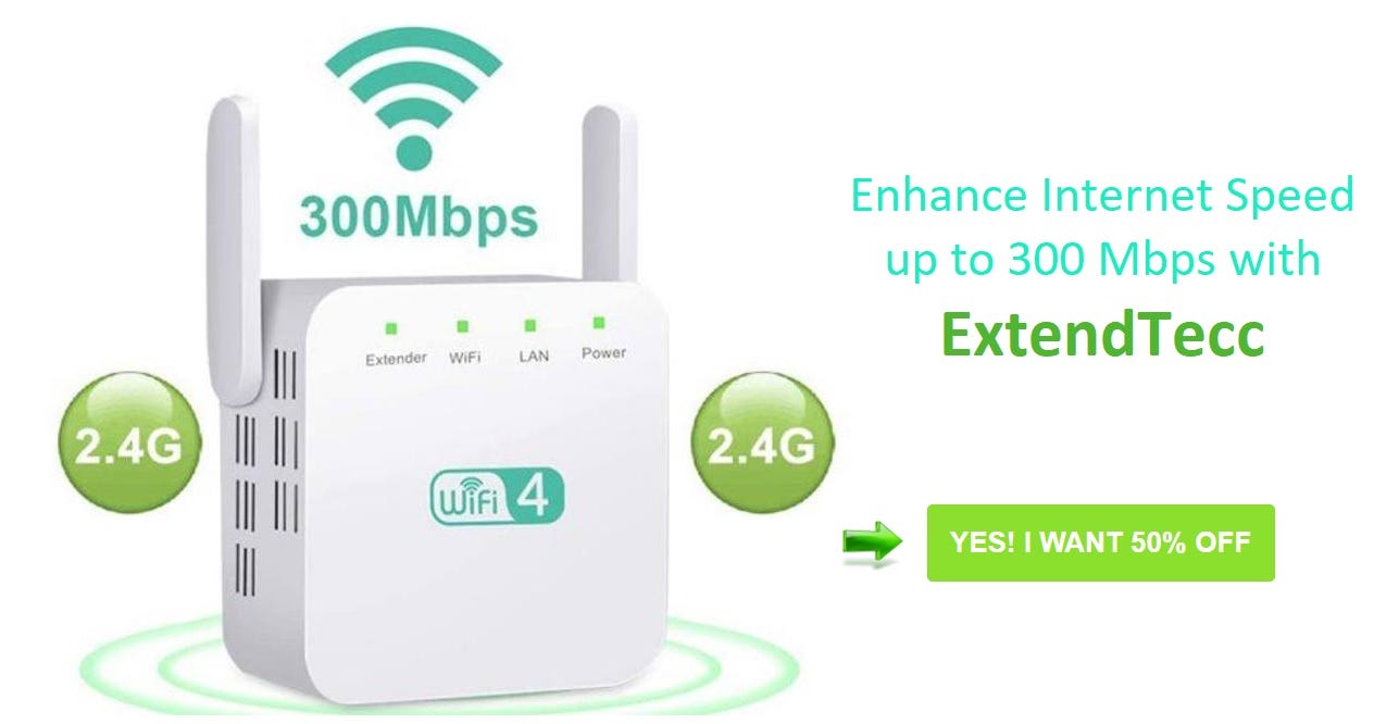 Extend Tecc Wi-Fi Booster (USA & Canada): Boost Your Wi-Fi Signal and  Coverage | by Vatey | Medium