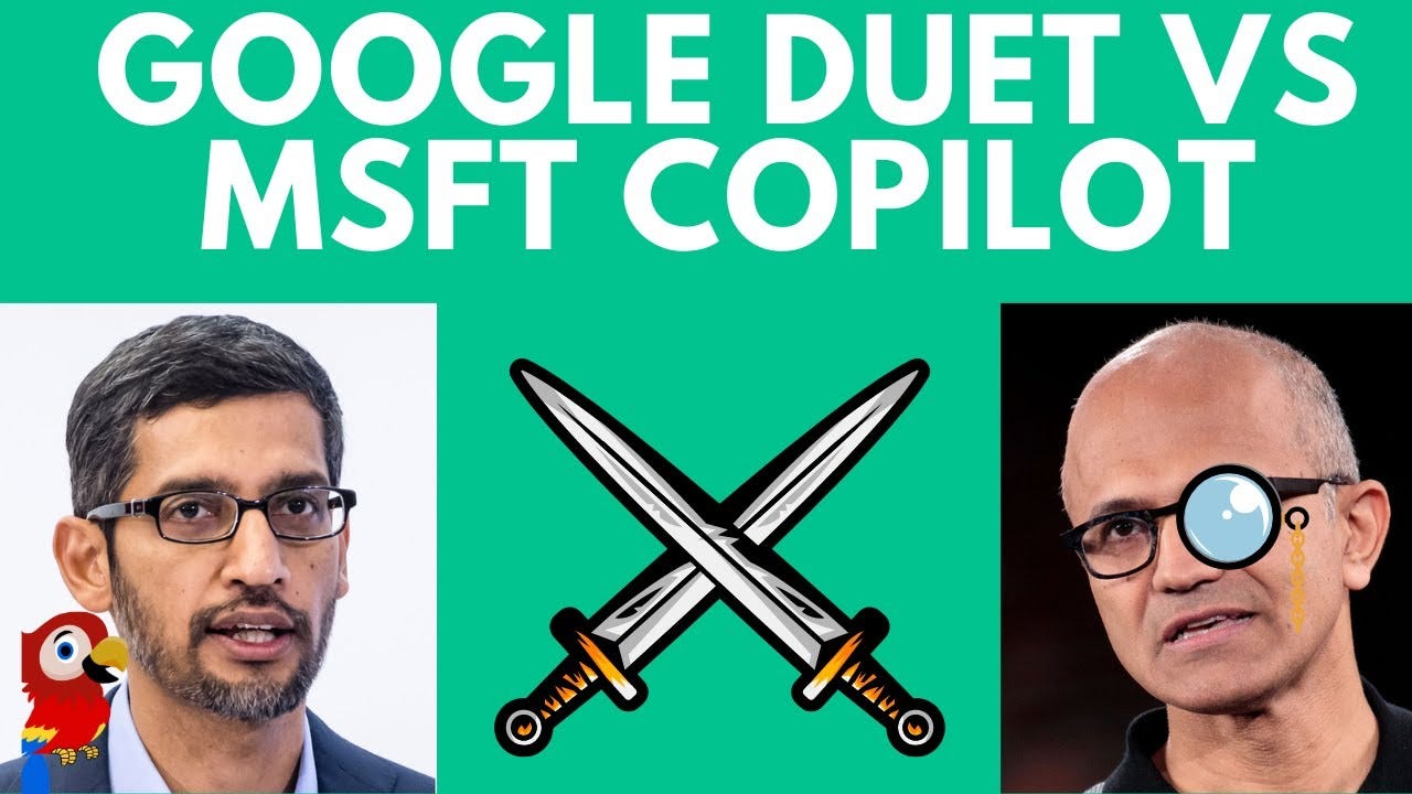 The Battle of AIs Google Duet AI vs. Microsoft Copilot by Aditya