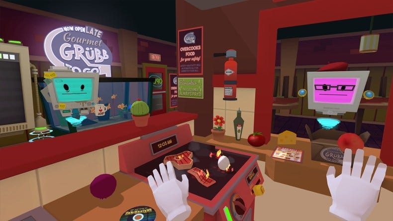 Chef vs. Gamer in Cooking Simulator VR 