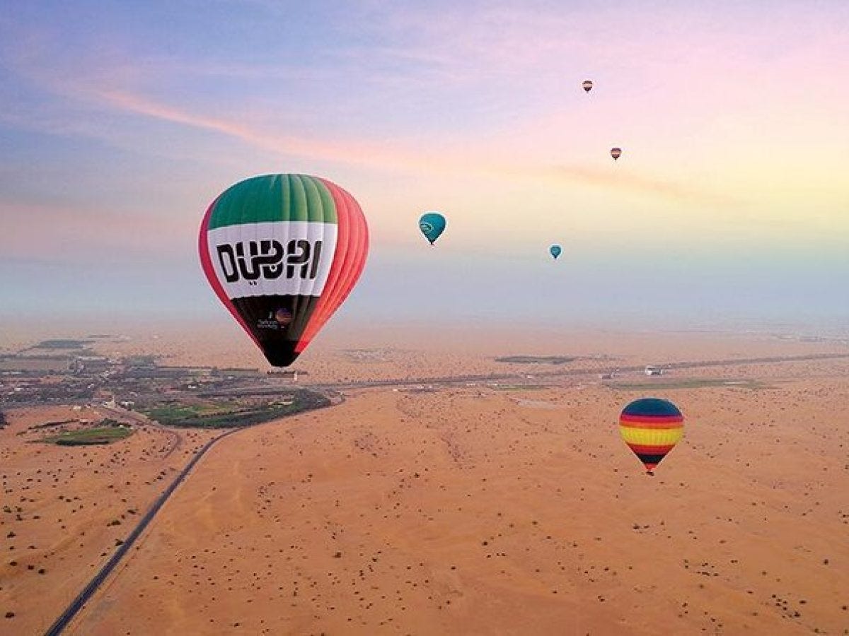 Dubai's Spectacular Sunrise: Taking Flight on a Hot Air Balloon | by Al  Qudra Tours | Medium
