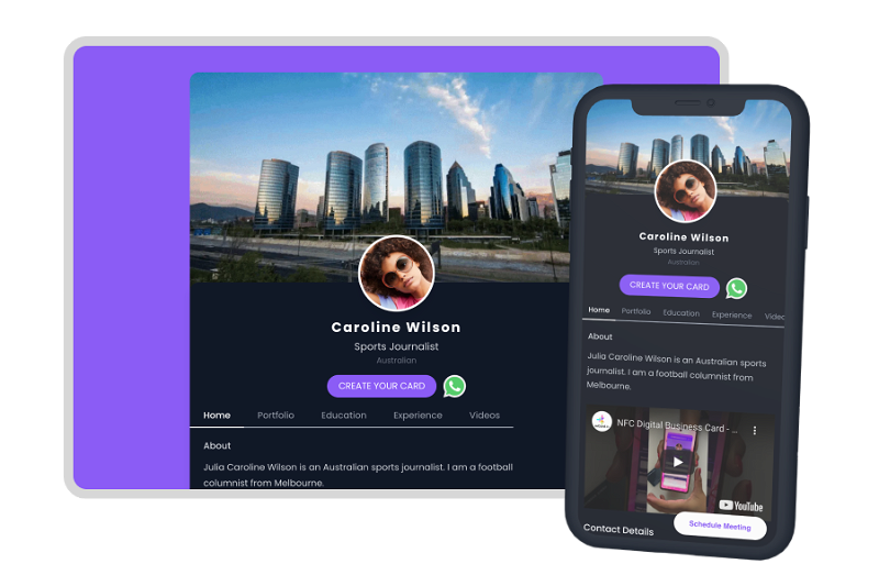 How to Create a Business Card with Social Media Links wCard.io by wCard.io Medium