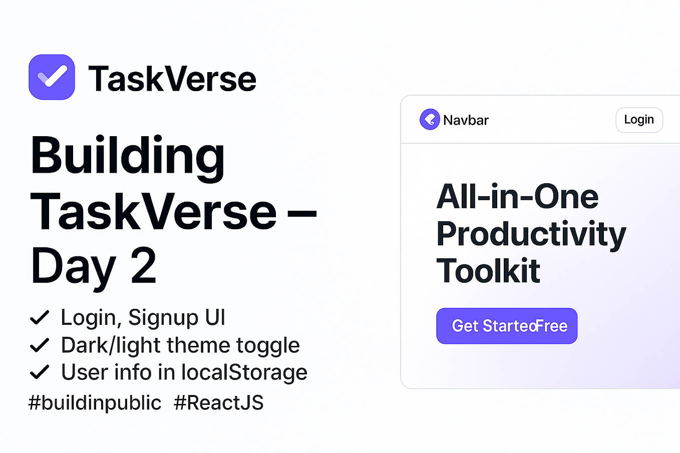 🚀 Day 3 of Building TaskVerse — The Productivity Toolkit - Prateekgupta ...