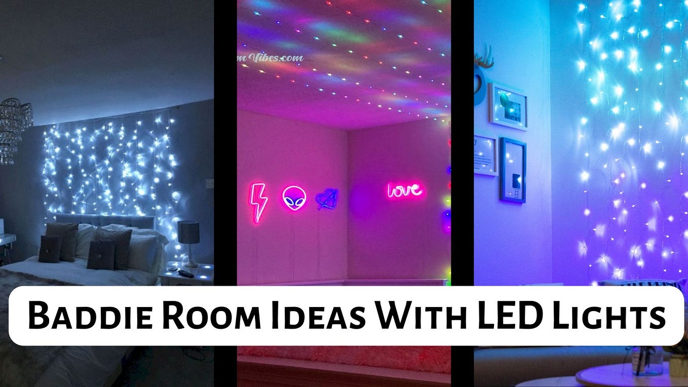 Light Up Your Space Baddie Room Ideas with LED Lights Enthusiasts