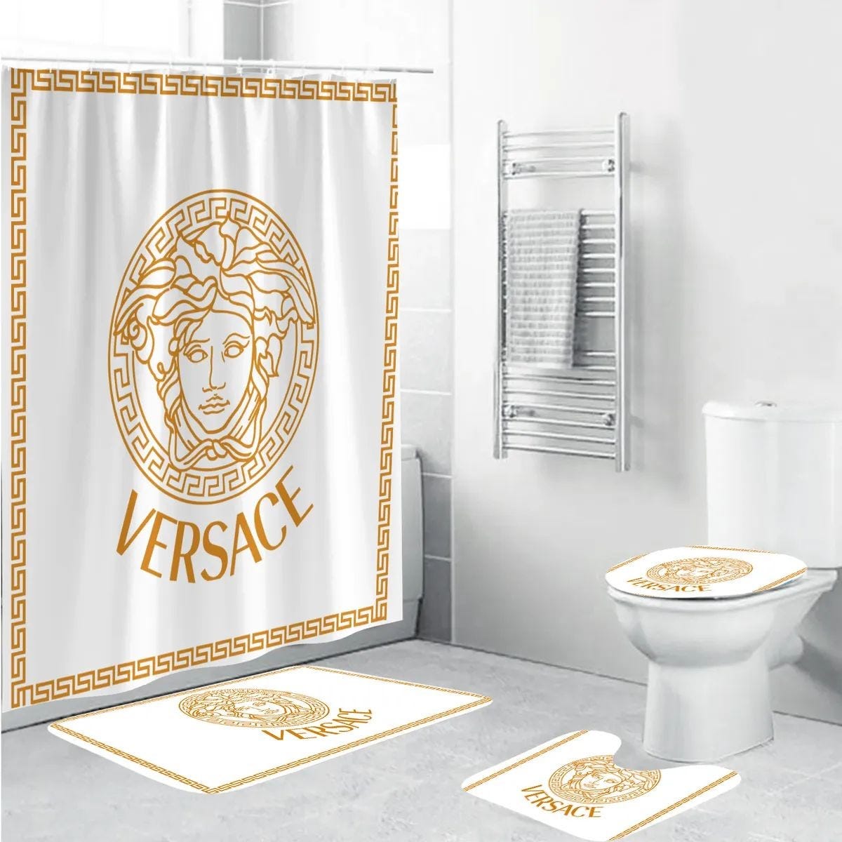 Gucci Bathroom Set Luxury Fashion Brand Bath Mat Hypebeast Home Decor AB, by SuperHyp Store, Aug, 2023