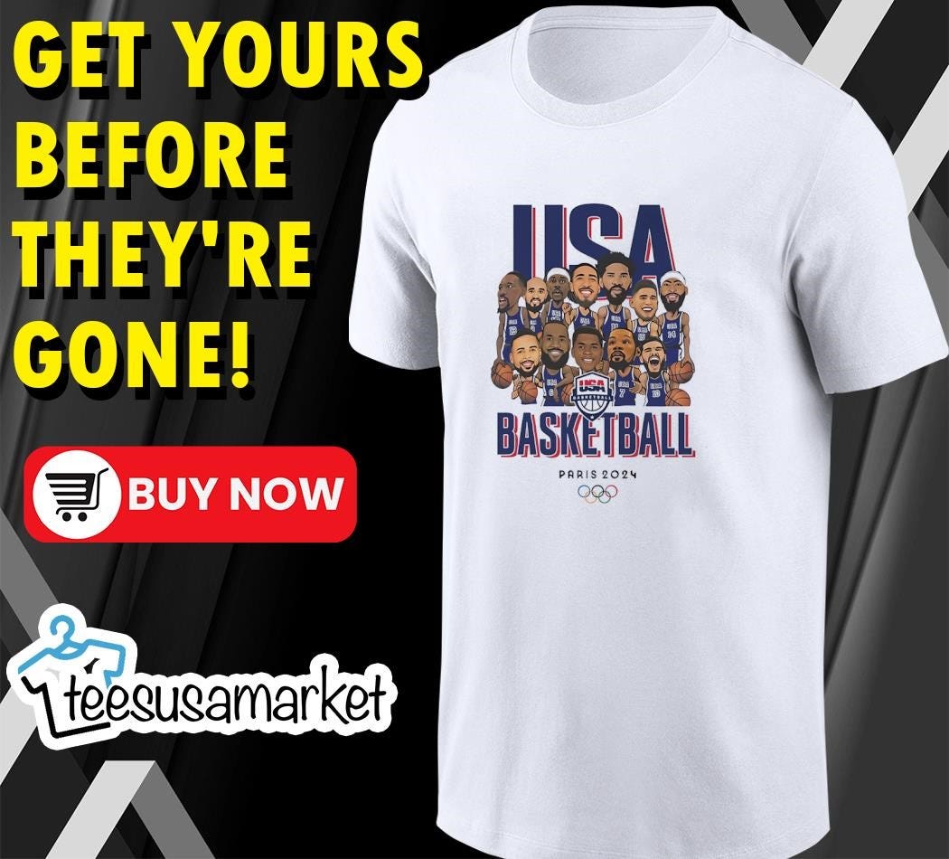 Lebron James Wearing Olympics Paris 2024 USA Team Caricature Shirt lebron-james-wearing-olympics-paris-2024-usa-team-caricature-shirt