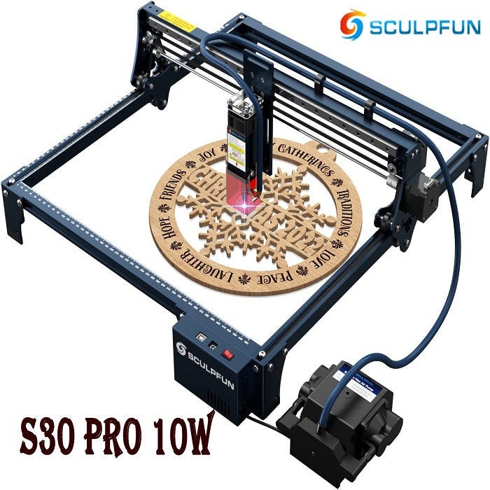 Sculpfun s9 Laser Engraver - guide, settings, review, upgraded