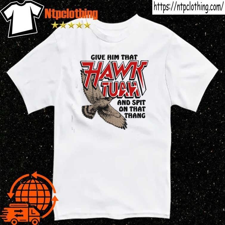 Hawk Tuah Spit On That Thang T-Shirt: Maglietta Uomo Divertente Grigia, Taglia S