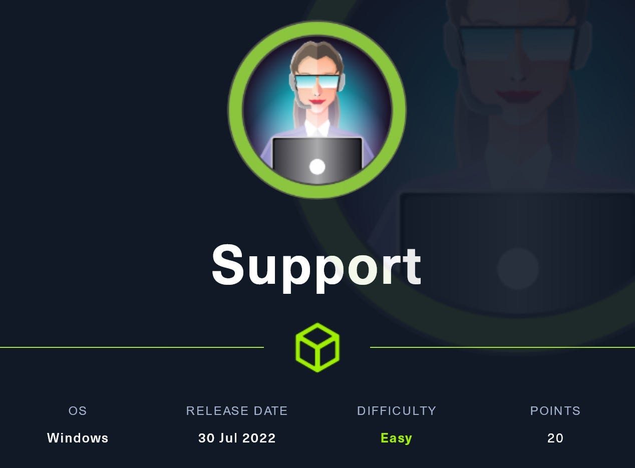 HackTheBox: Support Walkthrough