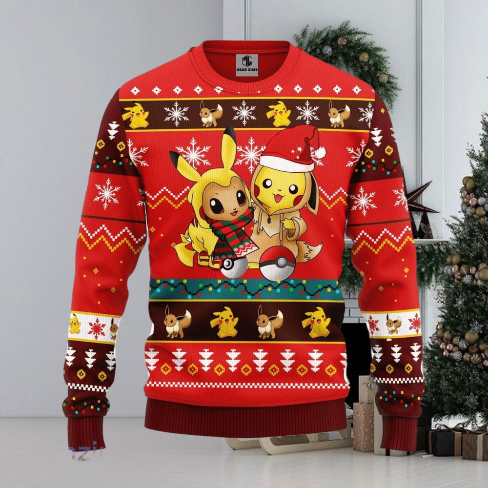 Poke Friends Christmas Unisex Wool Sweater