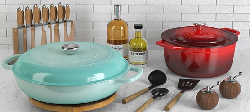 Enameled Cast Iron Cookware-The Safest Cookware Choices